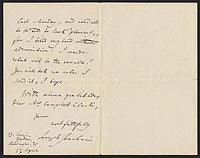 Joseph Joachim autograph letter, page 2