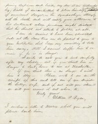 Handwritten letter from William P. Bryan to Georgetown President John Early, S.J., page 2