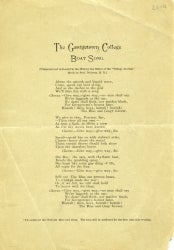 Printed song lyrics