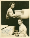 Margaret Bonds & Gerald Cook publicity photograph, signed by Cook (1944)
