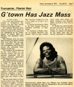 Hoya Article "Georgetown Has Jazz Mass"