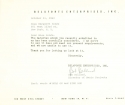 Letter from Bob Bollard at Belafonte Enterprises to Margaret Bonds, dated October 31, 1962