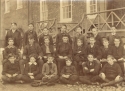 Prep students in the Quadrangle in 1885
