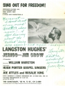 Flyer for a performance of Langston Hughes’s Jerico-Jim Crow
