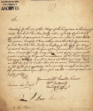 Letter from Georgetown President William DuBourg, S.S., to a leather merchant