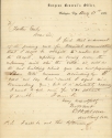 Letter to Georgetown President John Early, S.J., from the Surgeon General’s office