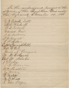 Document recording the gift of a day's work by carpenters and laborers