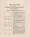 Engraved calendar for Georgetown College and Georgetown Preparatory School for September and October 1904, listing religious services and club meetings