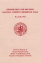 Program from dedication of Darnall