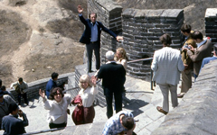 Joe Biden at the Great Wall of China in 1979.