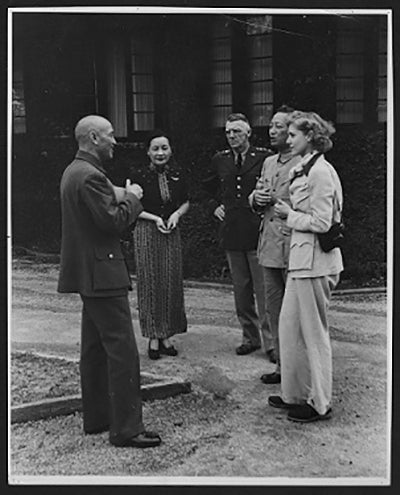Clare Boothe Luce with Chiang Kai Shek and Wife in Burma