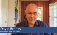 New York Times columnist David Brooks, speaking during the online Life and Dignity, Justice, and Solidarity: Principles for Responding to the COVID-19 Economic Crisis forum