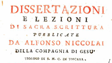 Page from Dissertazioni