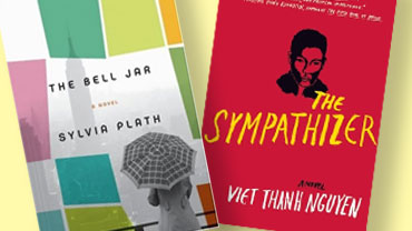 Covers of The Bell Jar and The Sympathizer