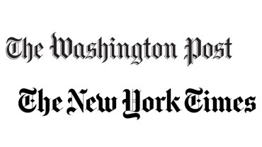 Washington Post and New York Times logos