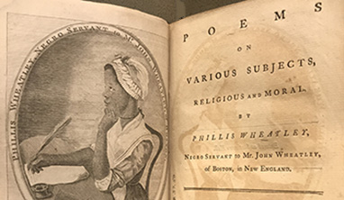 Detail from Phillis Wheatley's Poems on Various Subjects