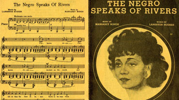 Cover and sheet music for The Negro Speaks of Rivers