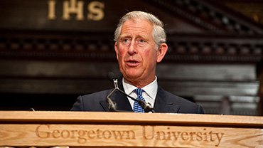 Prince of Wales speaks at Georgetown University seminar, 2011
