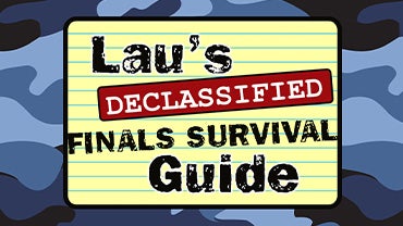 Logo for "Lau's Declassified Finals Survival Guide"