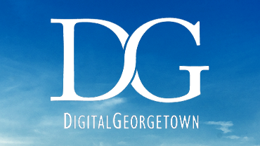 Digital Georgetown logo on a blue sky.