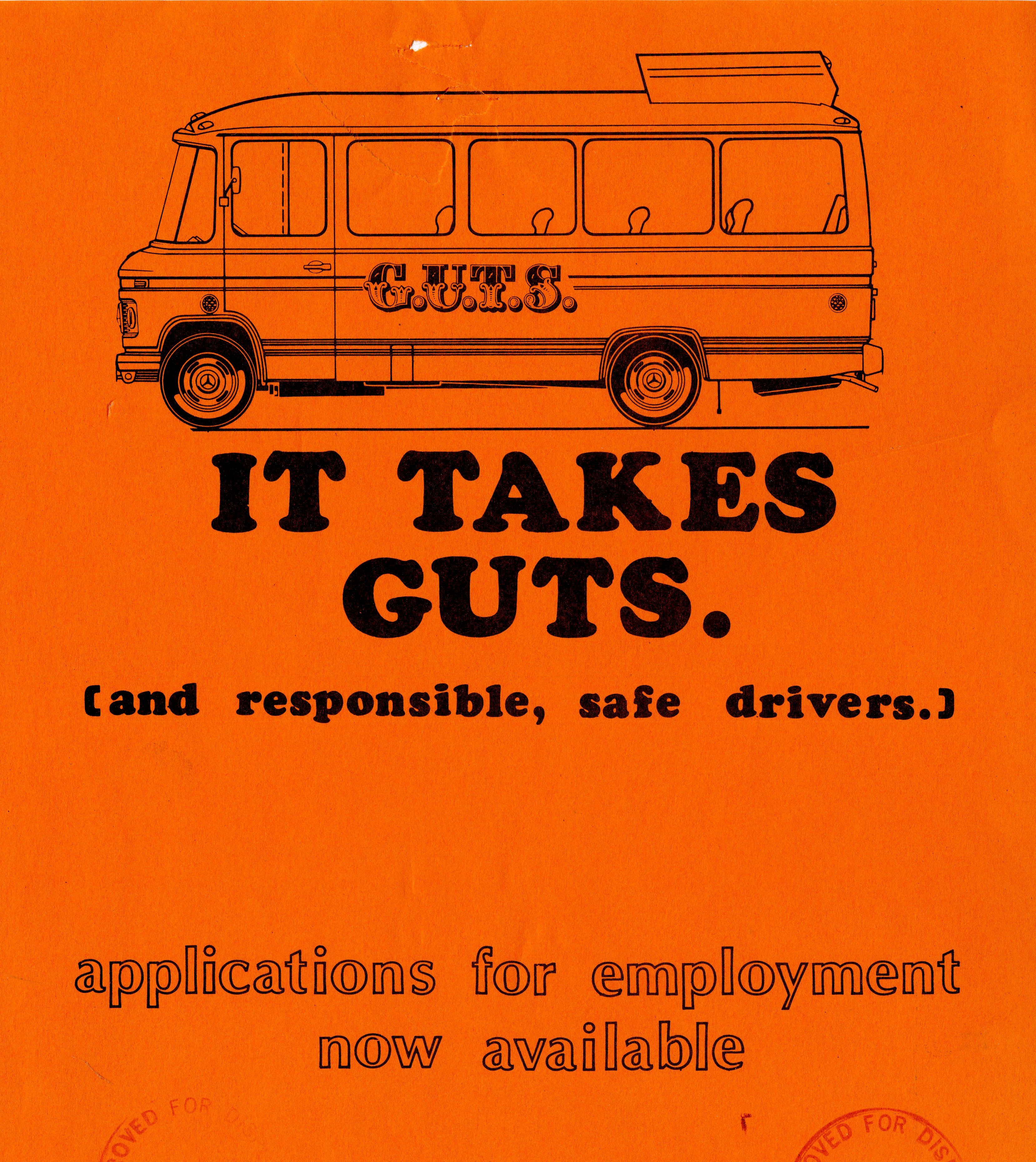 Printed driver recruitment flyer