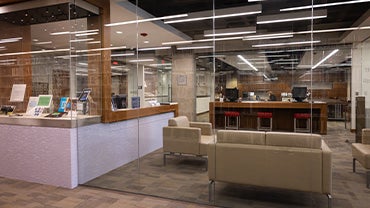 Booth Family Center for Special Collections offices.