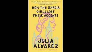 Book cover with line drawing of a woman with her hair in a bun. The skyline of New York City is in the background