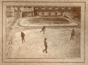 Ice skating in the Quadrangle in 1920