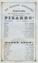 Handbill for Pizarro