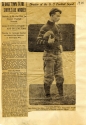 a clipping from an unidentified newspaper article, 1910. the clipping contains the headline, "georgetown team should be winner," a cloumn of text, and a black and white photograph of Coach Fred K. Nielsen.