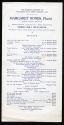 Program for the Margaret Bonds Concert at Wayne State University in Detroit on June 2, 1962, front