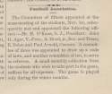 Entry in Georgetown College Journal detailing formation of football association. December 1874