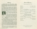 Program for Margaret Bonds Memorial Service on May 2, 1972