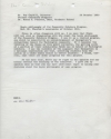Memo to Dr. Roy Cogdell, Director of the Community Scholars Program, from the Dean of the Graduate School, October 1970