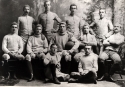 Group photo of 11 members of Football team of 1889.