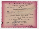 Invitation to Mensah’s Night Club dated May 23, 1956