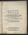 Papal Brief of Suppression in Latin and Italian, title page