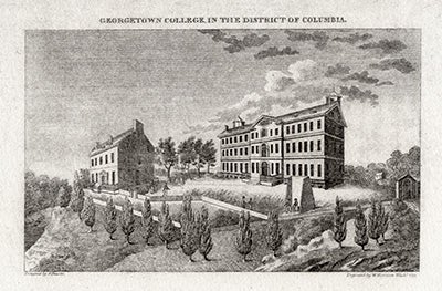 Georgetown College Engraving 1829
