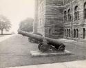 Cannons in front of Healy Hall, ca. 1900