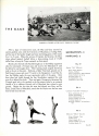 page one of an article describing Maryland defeating Georgetown 6-0, in Ye Domesday Booke, 1935. the page contains typewritten text and black and white photographs.
