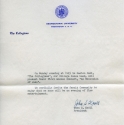 Letter from Georgetown Collegians President to the Jesuit Community, 1955 