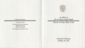 Program from an address on The Current State of European-American Relations, front and back cover