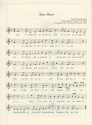 a page of sheet music for the song, "Alma Mater," from a 2016 commencement program.