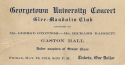 Ticket to a Glee-Mandolin Club concert, May 12, 1916
