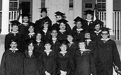 First graduating class, Masters of Business Administration, 1983