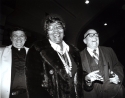 Pearl Bailey with Executive Vice President for Academic Affairs J. Donald Freeze, S.J., and Professor of Economics Lev E. Dobriansky at registration, January 16, 1978