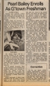 “Pearl Bailey Enrolls As G’town Freshman.” The Hoya, October 29, 1977