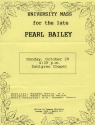 Notice of University Mass for the Late Pearl Bailey, Dahlgren Chapel, October 29, 1990