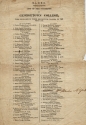 List of the Students of Georgetown College who Excelled in their Respective Classes, in the year 1816