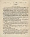 Prospectus of 182[0], French version, page 1